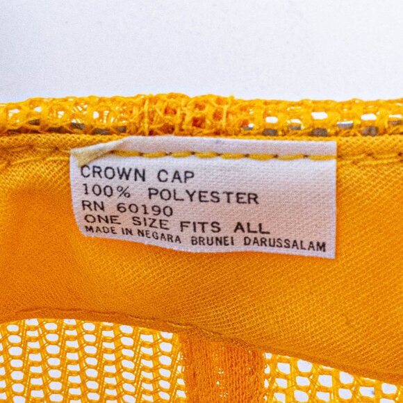 CAT Caterpillar Proving Grounds Mesh Trucker Snapback Hat Arizona VTG 80s - Picture 8 of 9